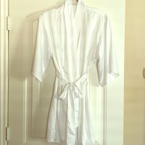 Satin “bride” robe